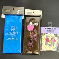 スヌーピー PEANUTS 3点セット クリアマルチケース ステッカー アストロノーツ 宇宙飛行士 ビーグル ピーナッツ SNOOPY Multi Case Set【アウトレット】