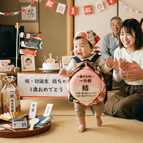 一升餅（誕生もち）杵つき・名入れのし付き