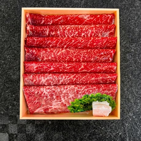 近江牛 モモ すき焼き用（A4ランク以上・500g・7,500円）