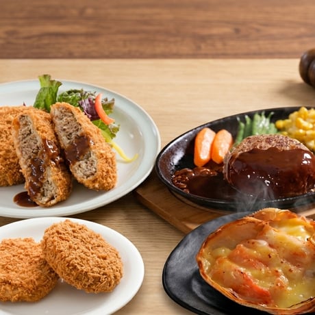 常陸牛づくし＋北海道カニグラタン お試しセット（送料込・4,200円）