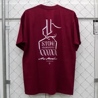 APPAREL｜PAINT BRUSH Artwork by USUGROW SS Shirt（BURGUNDY）