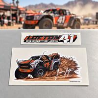 LOFTON Racing 41 ステッカー ロゴ／レースカー ジャスティン・ロフトン