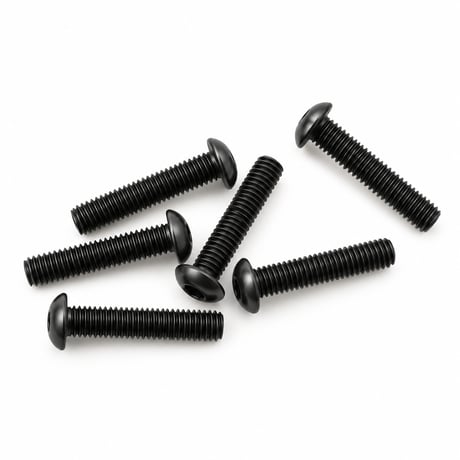 TRAXXAS トラクサス ボタンヘッド マシンスクリュー 3×15mm 六角穴付き 6本入り 補修用ネジ 2579