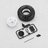 Boom Racing ランドローバー シリーズ ステーションワゴン用 リアドア スペアタイヤ・ホイール＆マウントセット BRX02367R