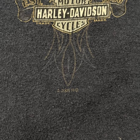 00s Harley-Davidson "METRO" ヘンリーネックロングスリーブTシャツ