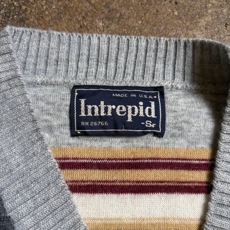 80s Intrepid Vネックセーター