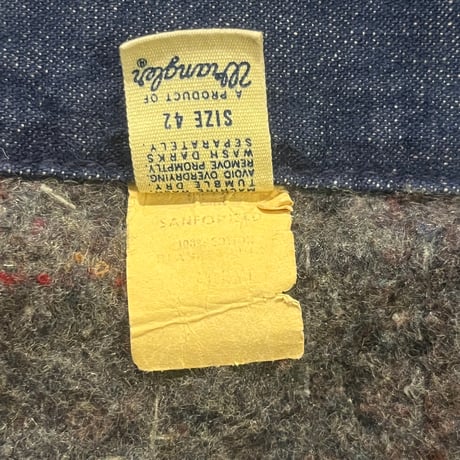 70s Wrangler デニムカバーオールジャケット "Blanket Liner"