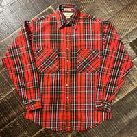 80s  St. John’s Bay "BIG MAC FLANNEL" ヘビーネルシャツ / "RED×BLACK×WHITE"
