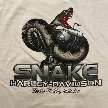 00s HARLEY-DAVIDSON "SNAKE" プリントTシャツ