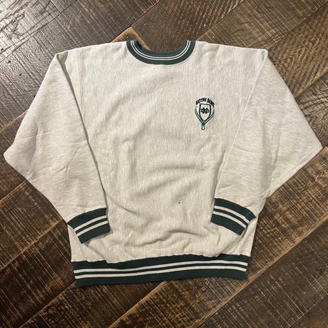 90s Champion REVERSE WEAVE リブラインスウェット/ NOTRE DAME