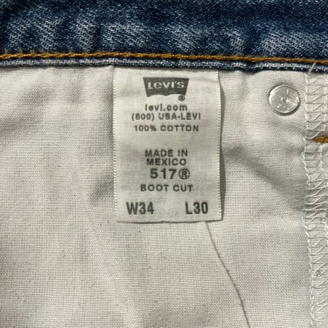 00s Levi’s 517 ブーツカットデニムパンツ "W34 L30"
