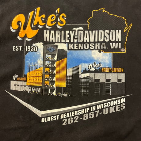 00s HARLEY-DAVIDSON "HARLEY 100 YEARS DAVIDSON" プリントTシャツ