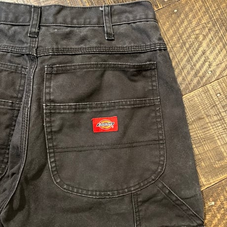 10s Dickies ダックペインターパンツ / ダブルニー "BLACK"