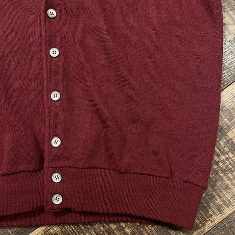 80s IZOD アクリルニットカーディガン