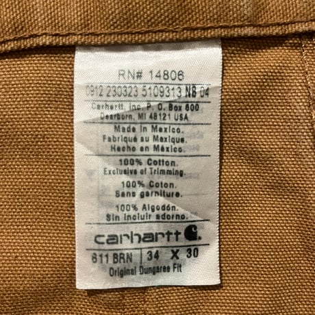 Carhartt ダックペインターパンツ / B11 BRN "34×30"