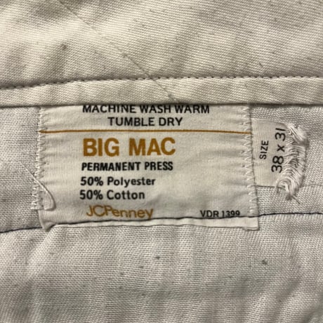 70s~ JCPenney "BIG MAC" コーデュロイパンツ