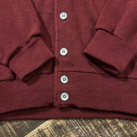 80s IZOD アクリルニットカーディガン
