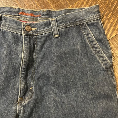 90s~ Eddie Bauer デニムペインターパンツ "Flannel Liner" W35×L32