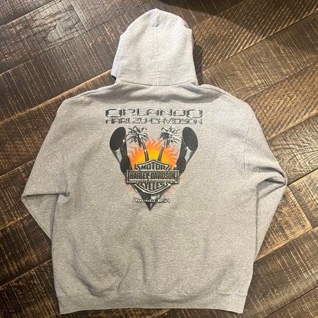 00s Harley-Davidson ジップスウェットパーカー "Florida"