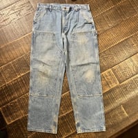 Carhartt ダブルニーデニムペインターパンツ / B73-DST "36×32"
