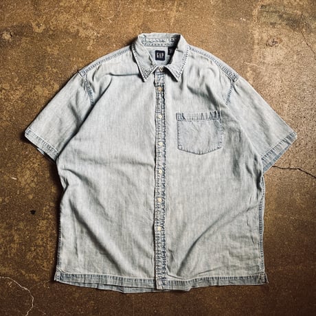 00s GAP 半袖デニムシャツ