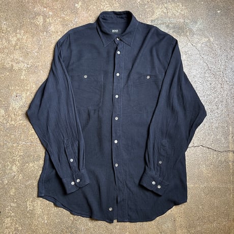 HUGO BOSS シルクドビーシャツ