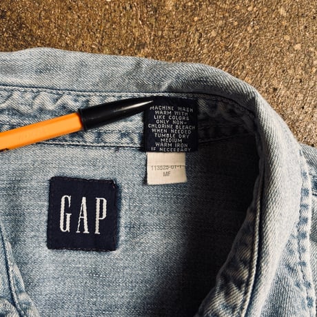 00s GAP 半袖デニムシャツ