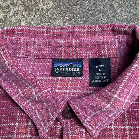 90s Patagonia ORGANIC COTTON ヘビーフランネルシャツ