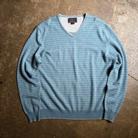 BLACK BROWN カシミヤVネックセーター