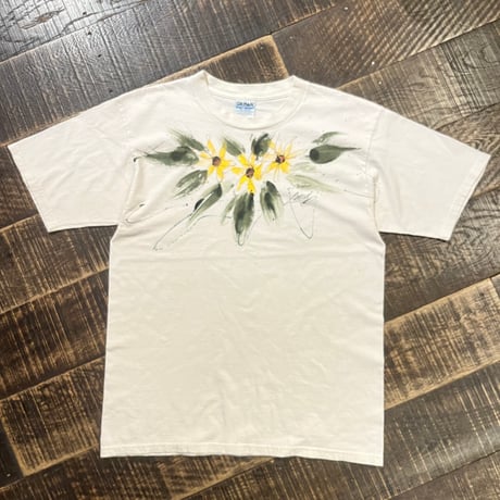 00s GILDAN ハンドペイントアートTシャツ