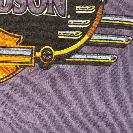 90s HARLEY-DAVIDSON "OCEAN STATE" プリントTシャツ / FADE