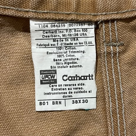 Carhartt ダブルニーダックペインターパンツ /  B01 BRN "実寸36×30" MADE IN USA