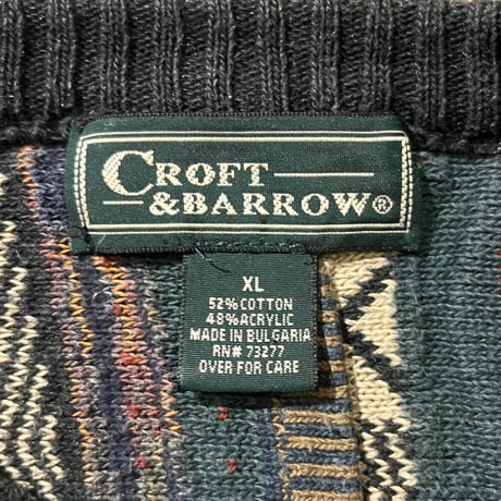 90s Croft & Barrow 3Dニットセーター