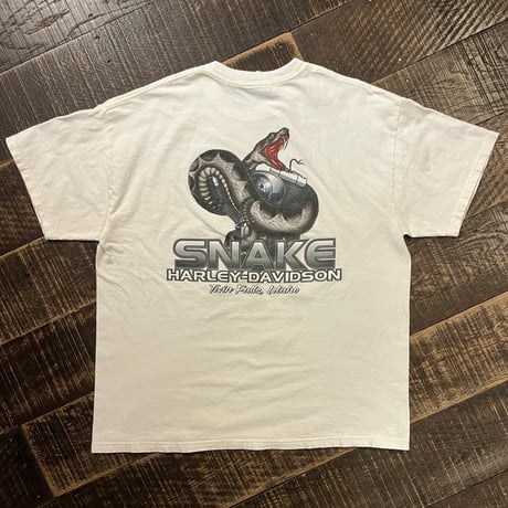 00s HARLEY-DAVIDSON "SNAKE" プリントTシャツ