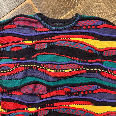 90s OLD GLORY 3Dニットセーター