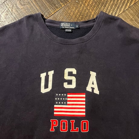 90s～ Polo by Ralph Lauren プリントスウェット