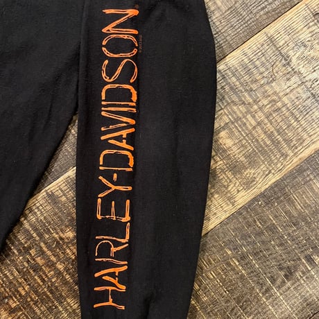 10s HARLEY-DAVIDSON "NEVER FAKED / NO CAGES" ロングスリーブTシャツ