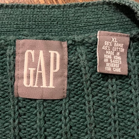 90s GAP ラミーコットンカーディガン