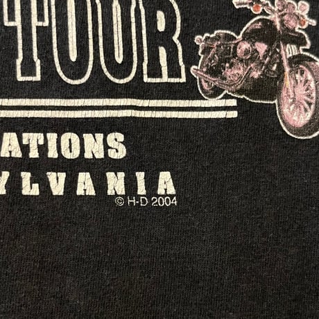 00s Harley-Davidson "FACTORY TOURS" ロングスリーブTシャツ