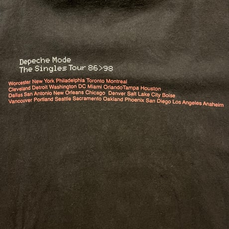 90s Depeche Mode "The Singles Tour 86>98" バンドTシャツ