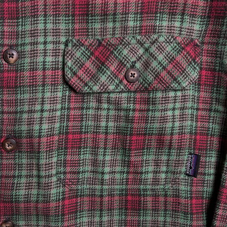 90s Patagonia ORGANIC COTTON ヘビーフランネルシャツ