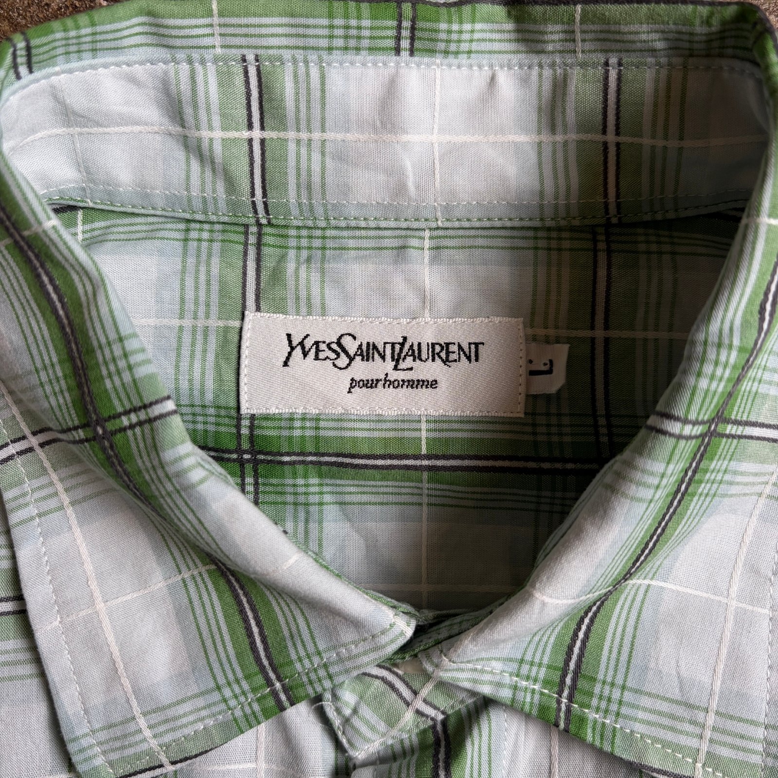 Yves Saint Laurent pour homme チェックシャツ | Shackal