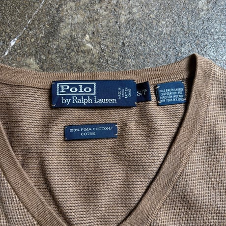 Polo by Ralph Lauren Vネックコットンセーター