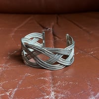 SILVER925 ブレイデッドオープンワークバングル