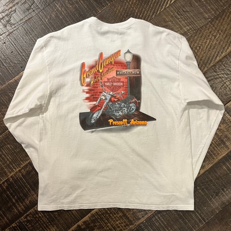00s HARLEY-DAVIDSON "WHISKEY ROW" ロングスリーブTシャツ