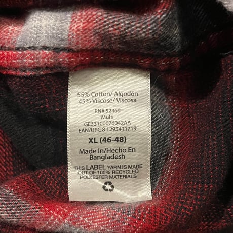 GEORGE ライトフランネルシャツ "Ombre Plaid"