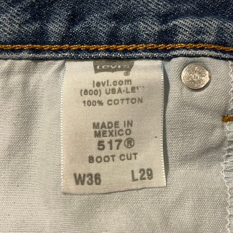 00s Levi’s 517 ブーツカットデニムパンツ "W36 L29"