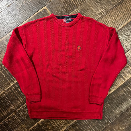 CHAPS RALPH LAUREN コットンニットセーター "HAND FRAMED"