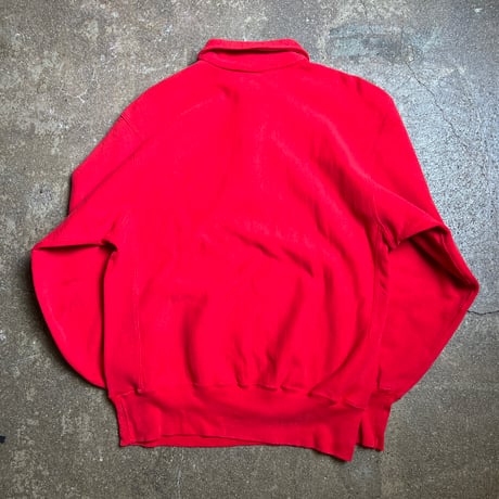 90s Champion Reverse Weave チンスト付きハーフスナップスウェット ”ボロ”