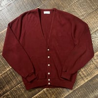 80s IZOD アクリルニットカーディガン